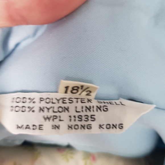 vintage baby blue raincoat trench coat - Picture 5 of 7